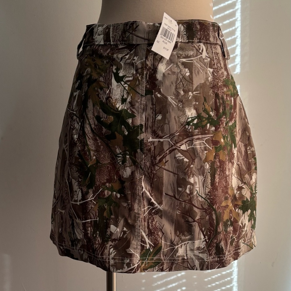 Camo Mini Skirt - Khaki/combo